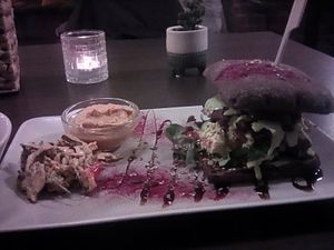 The Special burger at Vegan Inspiratsioon in Tallinn