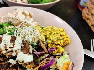 Protein bowl at Vegan Inspiratsioon in Tallinn