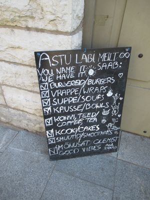 exterior at Vegan Inspiratsioon in Tallinn