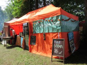 Food tent at 2019 Song Festival at Vegan Inspiratsioon in Tallinn