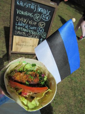 wrap at the Song Festival Grounds at Vegan Inspiratsioon in Tallinn