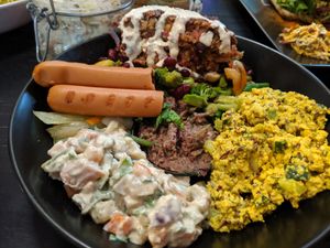 Protein bowl at Vegan Inspiratsioon in Tallinn