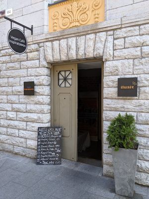 view from the outside at Vegan Inspiratsioon in Tallinn