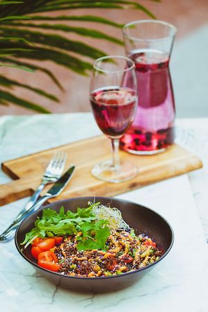 Quinoa bowl. at Vegan Inspiratsioon in Tallinn