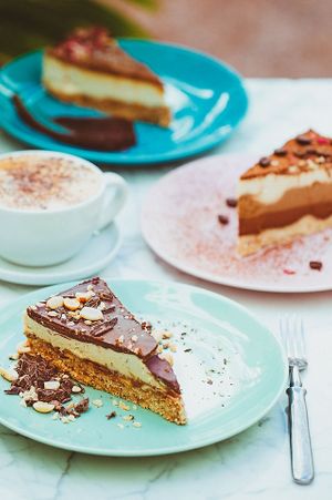 Peanutbutter-caramel cake. at Vegan Inspiratsioon in Tallinn