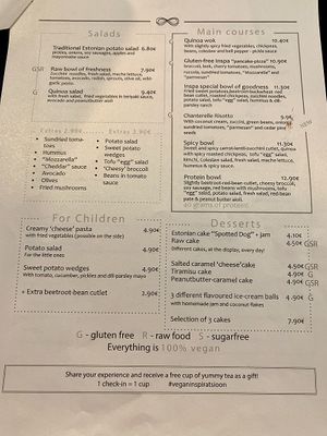 I wanted to try everything on the menu :) at Vegan Inspiratsioon in Tallinn