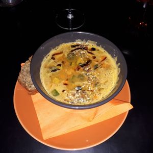 Delicious soup at Vegan Inspiratsioon in Tallinn