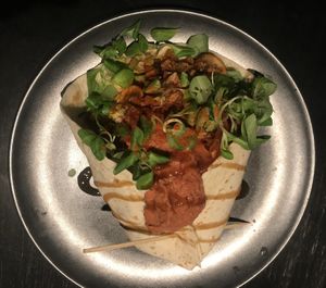 Vegan wrap at Vegan Inspiratsioon in Tallinn