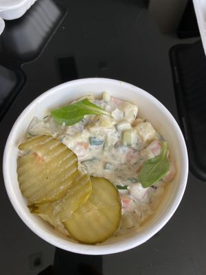 Potato salad at Vegan Inspiratsioon in Tallinn