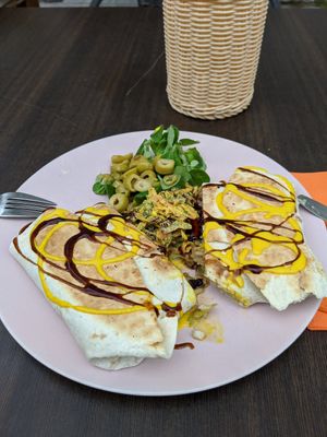 Queen of burrito at Vegan Inspiratsioon in Tallinn