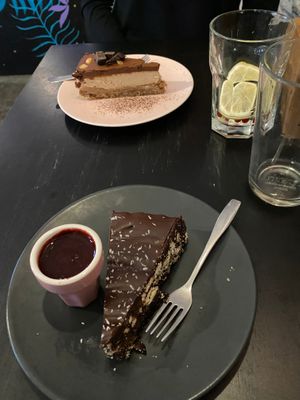 Delicious pie at Vegan Inspiratsioon in Tallinn