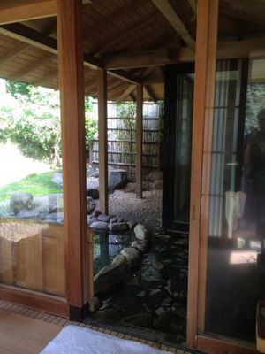 Private onsen (available for reservation) at Gora Kadan in Hakone