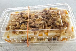 Pumpkin cake at Come On Veggie Cafe in Kuching