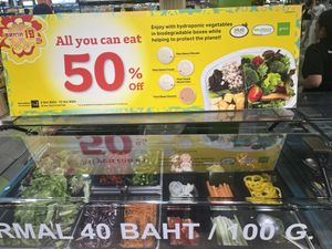 Salad bar  at Tops Market Samui in Koh Samui