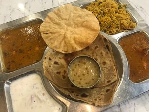North Indian quick lunch  at Saravana Bhavan - Suntec in Central Singapore