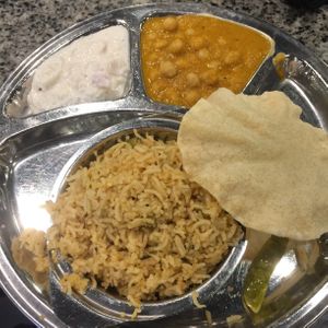 Vegetarian briyani   at Saravana Bhavan - Suntec in Central Singapore