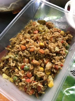 Olive fried rice at Kiat Lim Vegetarian Food 吉林素食 in Northeast Singapore