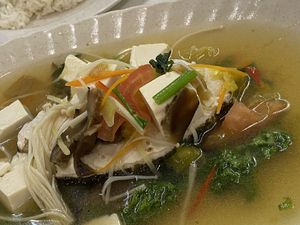 Steamed veg “fish" at Kiat Lim Vegetarian Food 吉林素食 in Northeast Singapore
