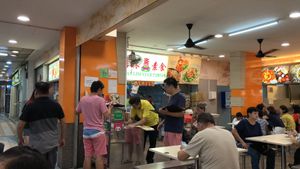 Stall look at Kiat Lim Vegetarian Food 吉林素食 in Northeast Singapore