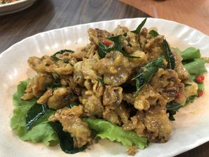 Abalone mushroom in cream sauce at Kiat Lim Vegetarian Food 吉林素食 in Northeast Singapore