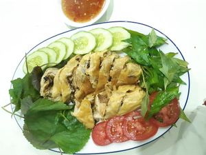 duck neck -ginger sauce at Thien Y - Yersin in Nha Trang