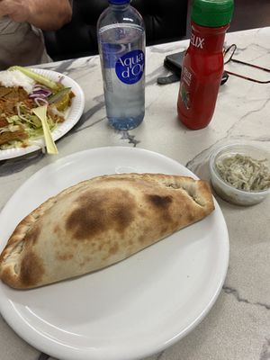 Vegan Calzone 🍕  at Möllans Falafel in Malmo