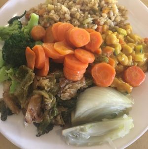 Vegan plate  at Basilico 13 in Treviso