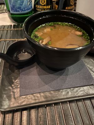 Miso soup  at Zushi in Turin