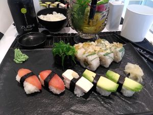 Zushi vegana menu at Zushi in Turin