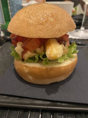 Veggy sushi burger  at Zushi in Turin