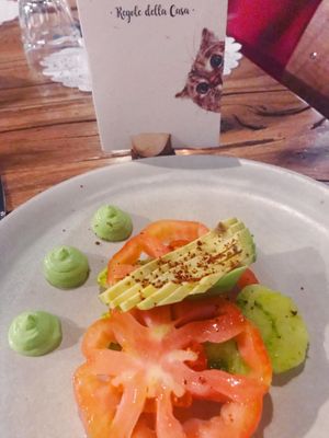 Creative appetizer  at Romeow Cat Bistrot in Rome