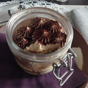 great tiramisu  at Romeow Cat Bistrot in Rome