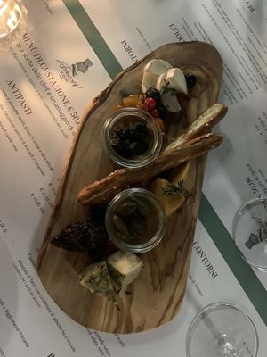 cheese board  at Romeow Cat Bistrot in Rome