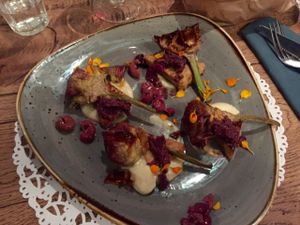 Tempeh Dish at Romeow Cat Bistrot in Rome