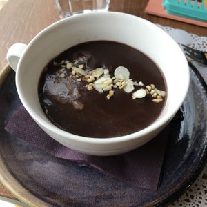 Hot chocolate   at Romeow Cat Bistrot in Rome