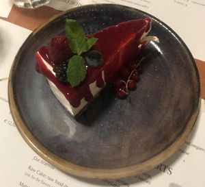 Cheese cake  at Romeow Cat Bistrot in Rome