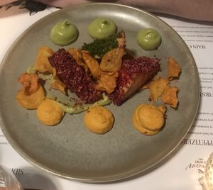 Lemony tofu sweet potato   at Romeow Cat Bistrot in Rome