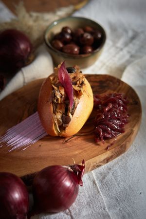 Maritozzo con planted kebab alla cacciatosi  #Veganuary at Romeow Cat Bistrot in Rome