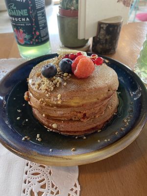 Pancakes were delicious!!  at Romeow Cat Bistrot in Rome