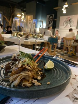 Pad thai  at Romeow Cat Bistrot in Rome