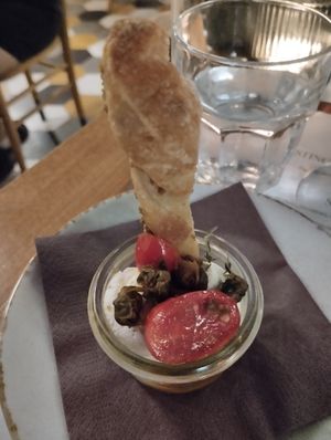 First of the tasting menu at Romeow Cat Bistrot in Rome