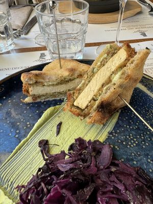 Katsu sando  at Romeow Cat Bistrot in Rome