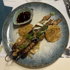 skewers  at Romeow Cat Bistrot in Rome