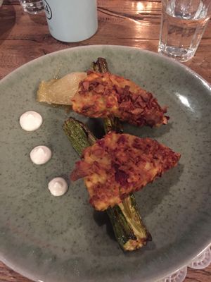 Tempeh in crosta at Romeow Cat Bistrot in Rome