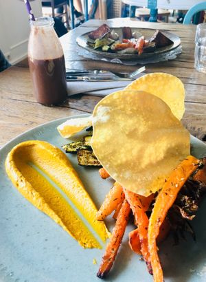 Tasty vegan food! at Romeow Cat Bistrot in Rome