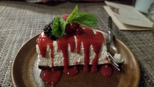 White cake!! at Romeow Cat Bistrot in Rome