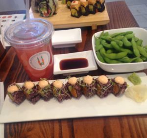 sooo good!!! at Beyond Sushi in New York City