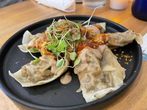 Truffle Dumplings at Beyond Sushi in New York City
