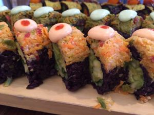 spicy mango roll at Beyond Sushi in New York City