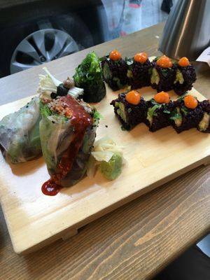 Tasty as beautiful!  at Beyond Sushi in New York City